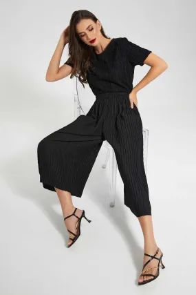 Black Pleated Trouser