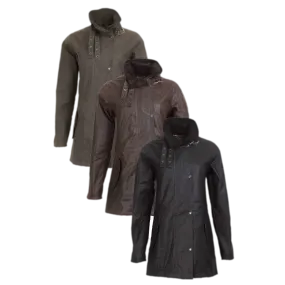 100% Waxed Sofia Outdoor 3/4 Length Jacket