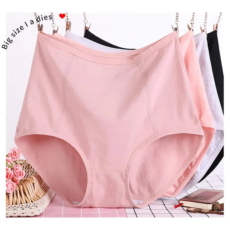 10XL 150kg 160kg 180kg Women Extra Large Super Plus Size Underwear Pants High  Waist Cotton Breathable Triangle Shorts Lingerie