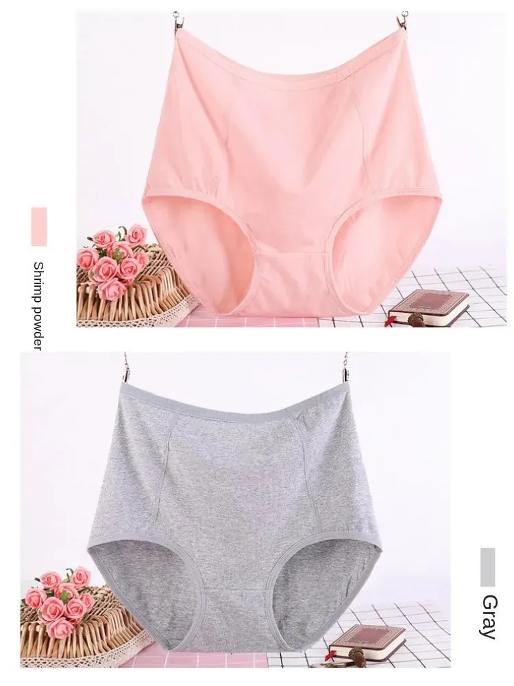 10XL 150kg 160kg 180kg Women Extra Large Super Plus Size Underwear Pants High  Waist Cotton Breathable Triangle Shorts Lingerie