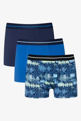 3 Pack Boxers Blue