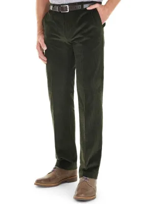 40% OFF GURTEEN Verona Stretch Cord Trousers - Olive - Size: 34 REGULAR