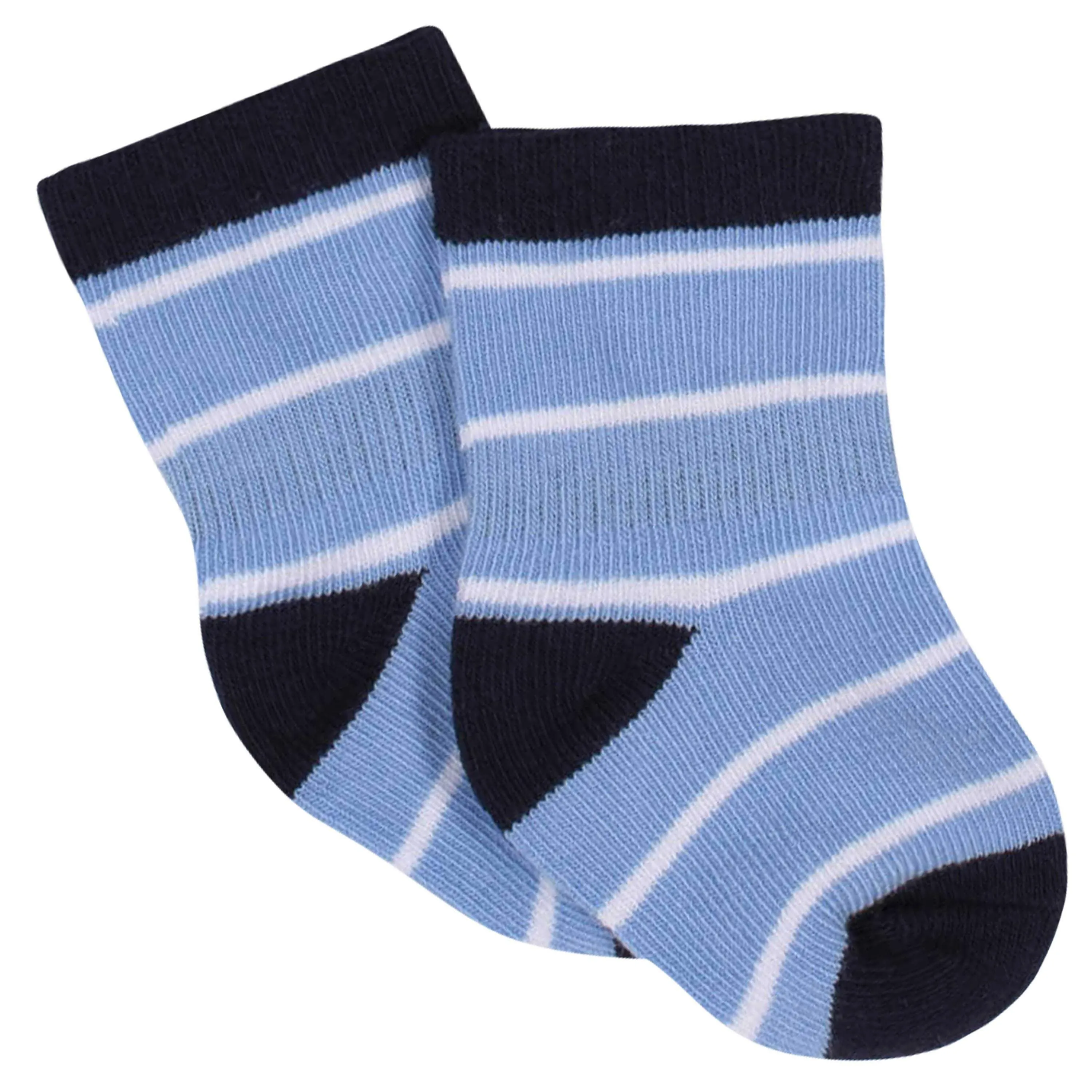 8-Pack Baby Boys' Sea Animals Wiggle-Proof® Jersey Crew Socks