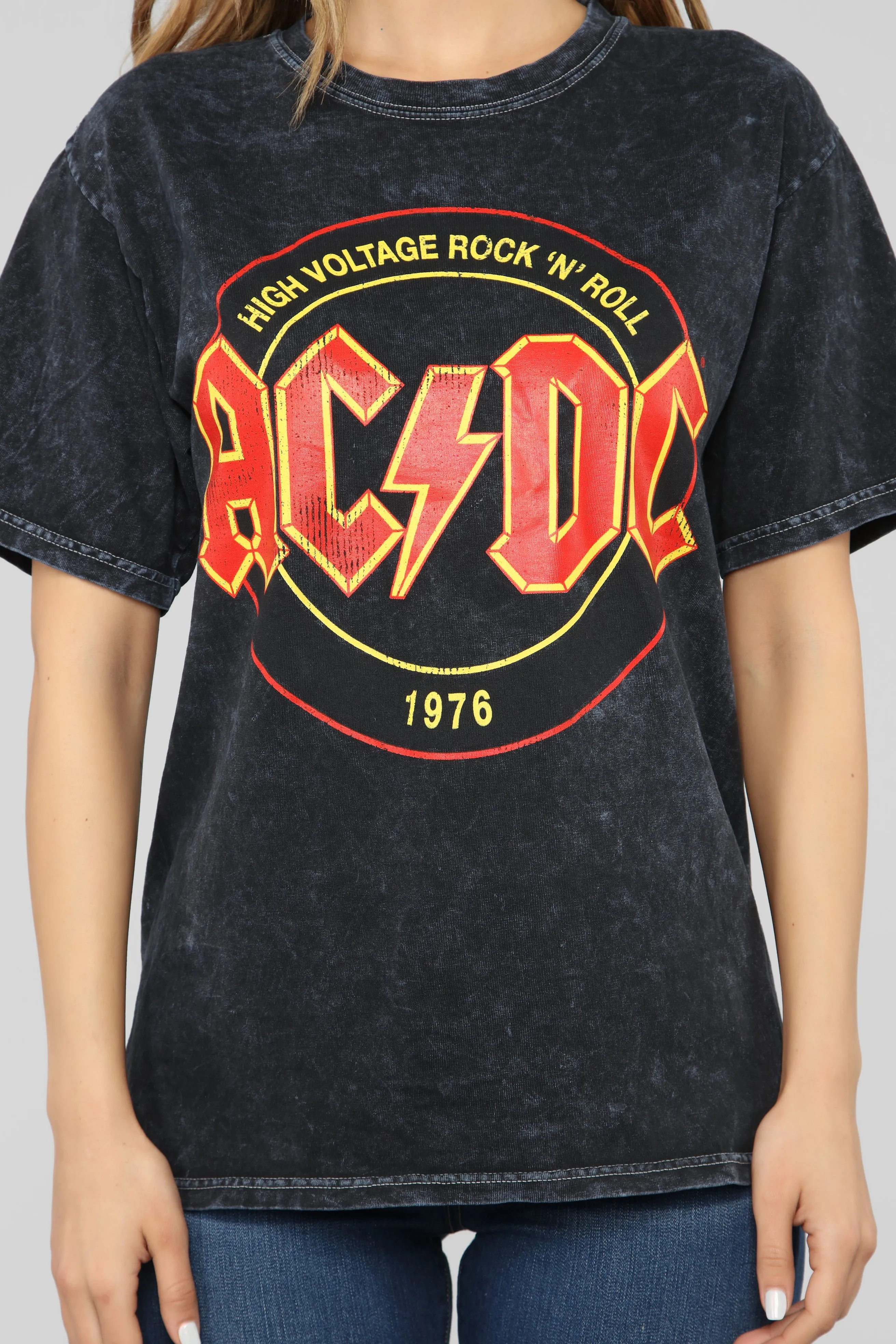 ACDC Tour Tunic Top - Black