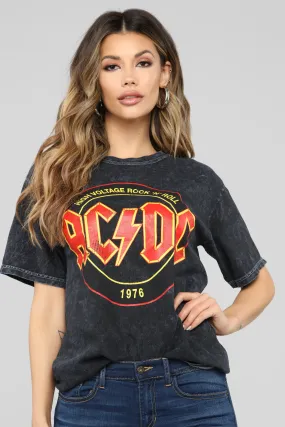 ACDC Tour Tunic Top - Black