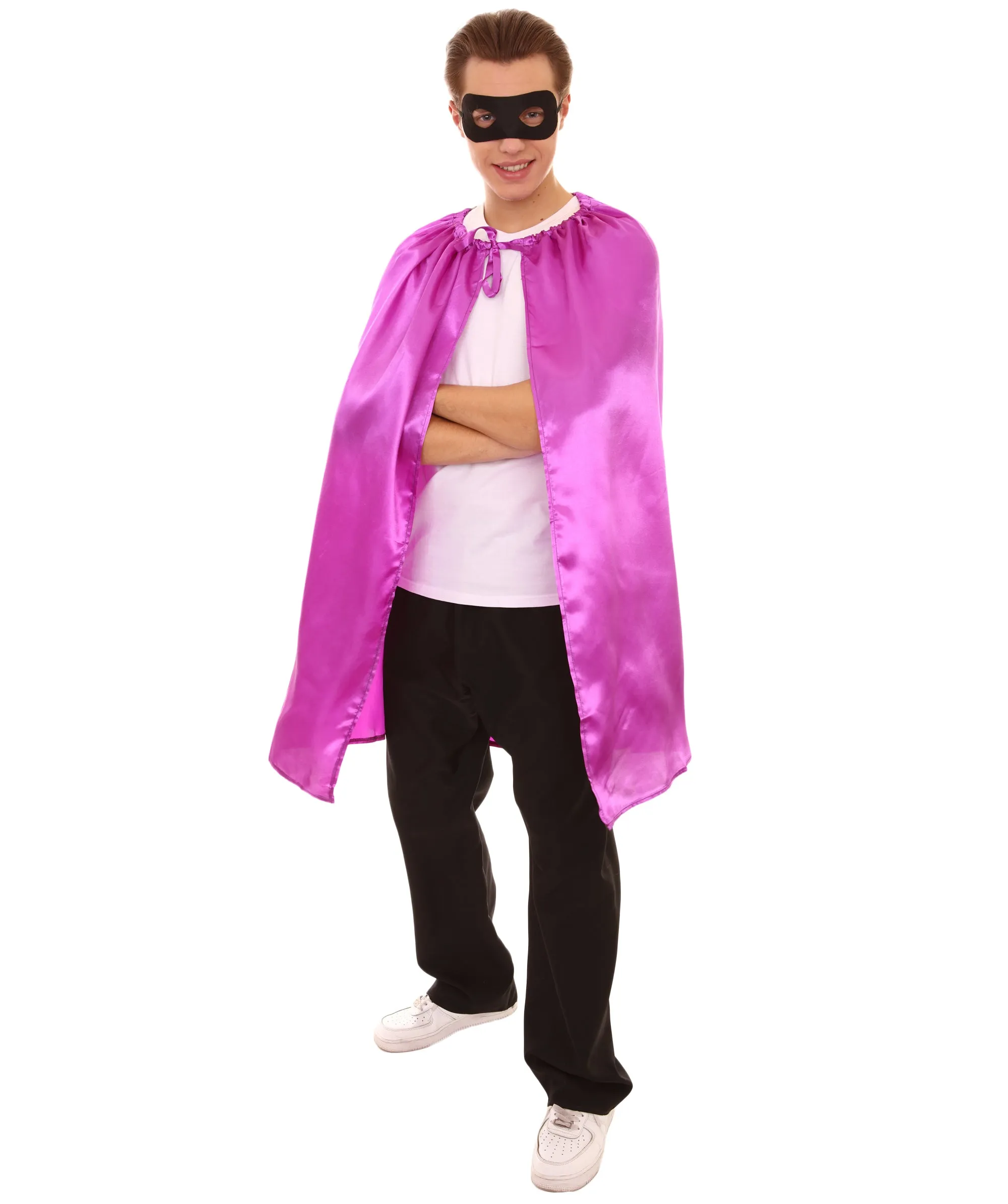 Adult Women's Superhero Cape with Mask Set Cartoon Costume |  Multiple Color Options Halloween Costume