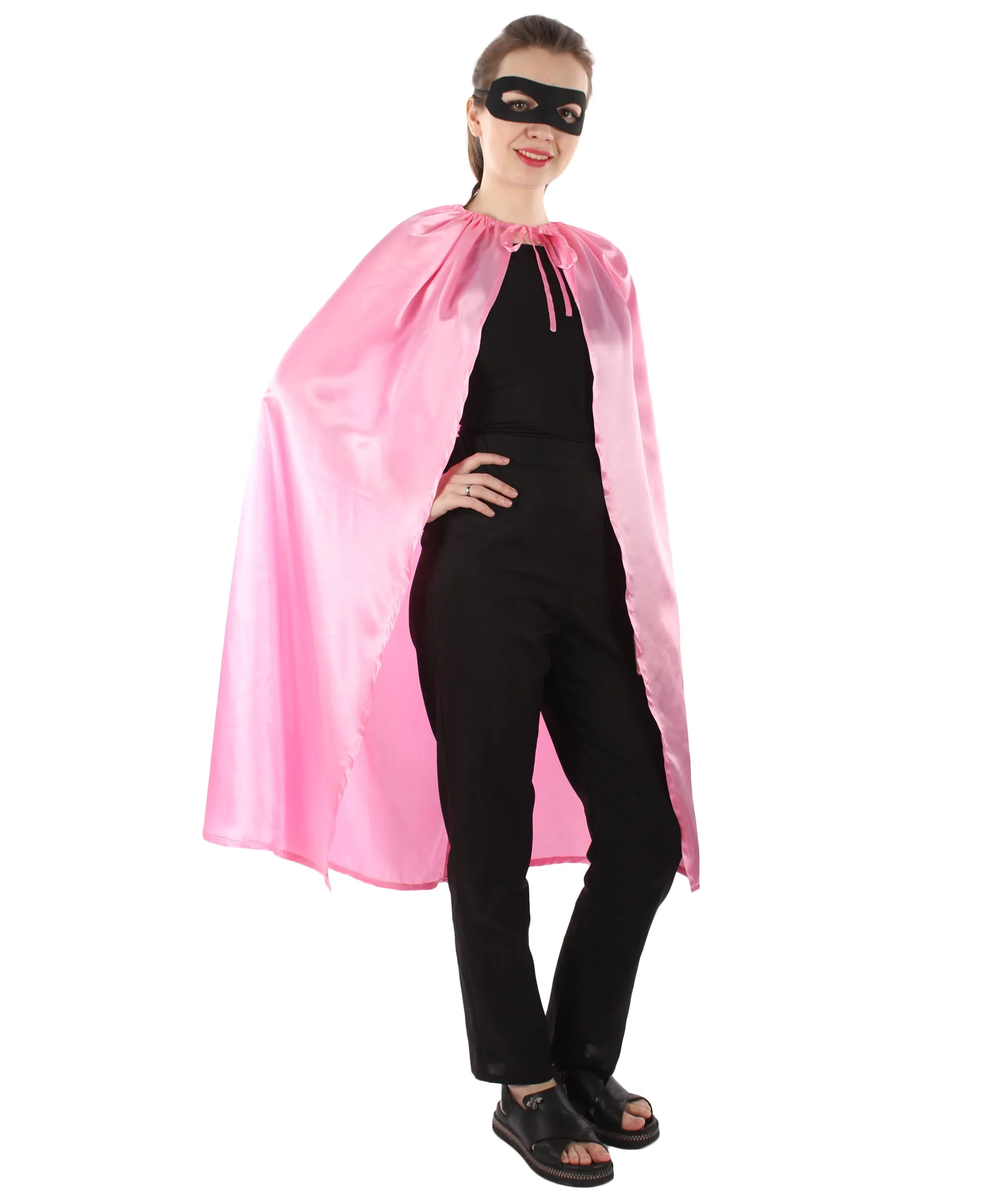 Adult Women's Superhero Cape with Mask Set Cartoon Costume |  Multiple Color Options Halloween Costume