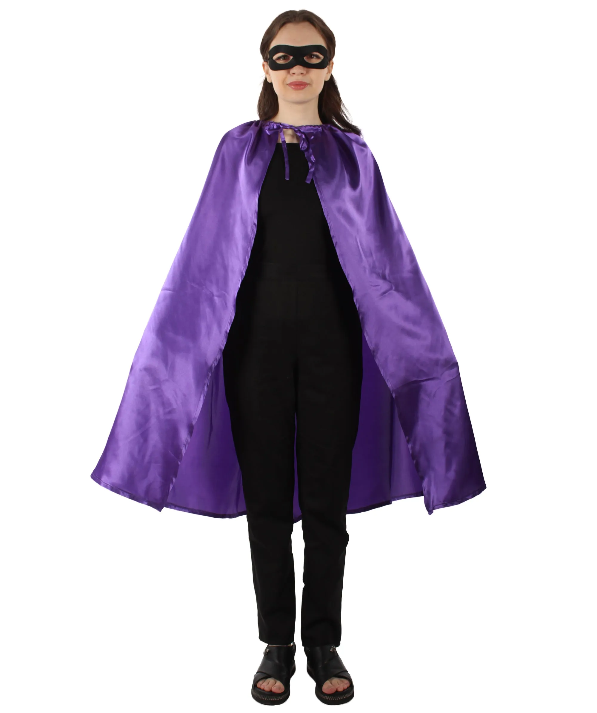 Adult Women's Superhero Cape with Mask Set Cartoon Costume |  Multiple Color Options Halloween Costume