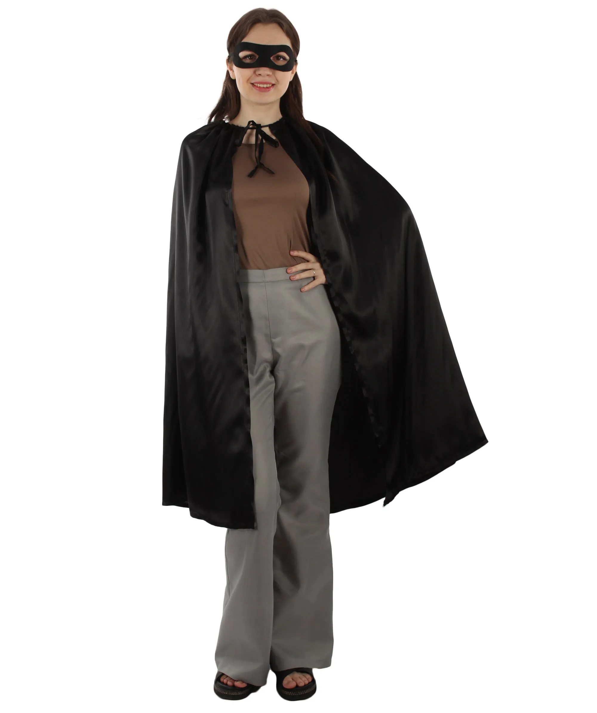 Adult Women's Superhero Cape with Mask Set Cartoon Costume |  Multiple Color Options Halloween Costume