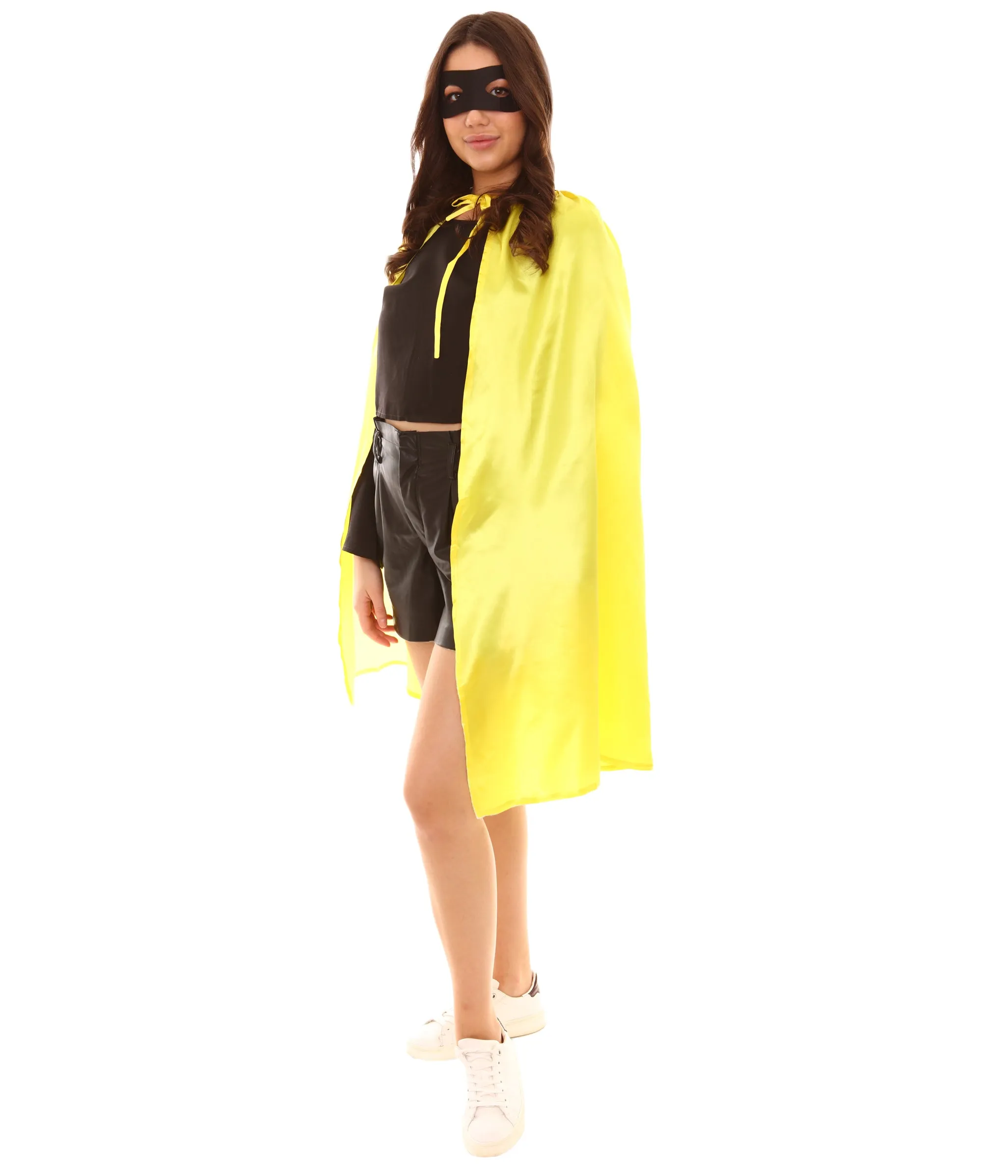 Adult Women's Superhero Cape with Mask Set Cartoon Costume |  Multiple Color Options Halloween Costume