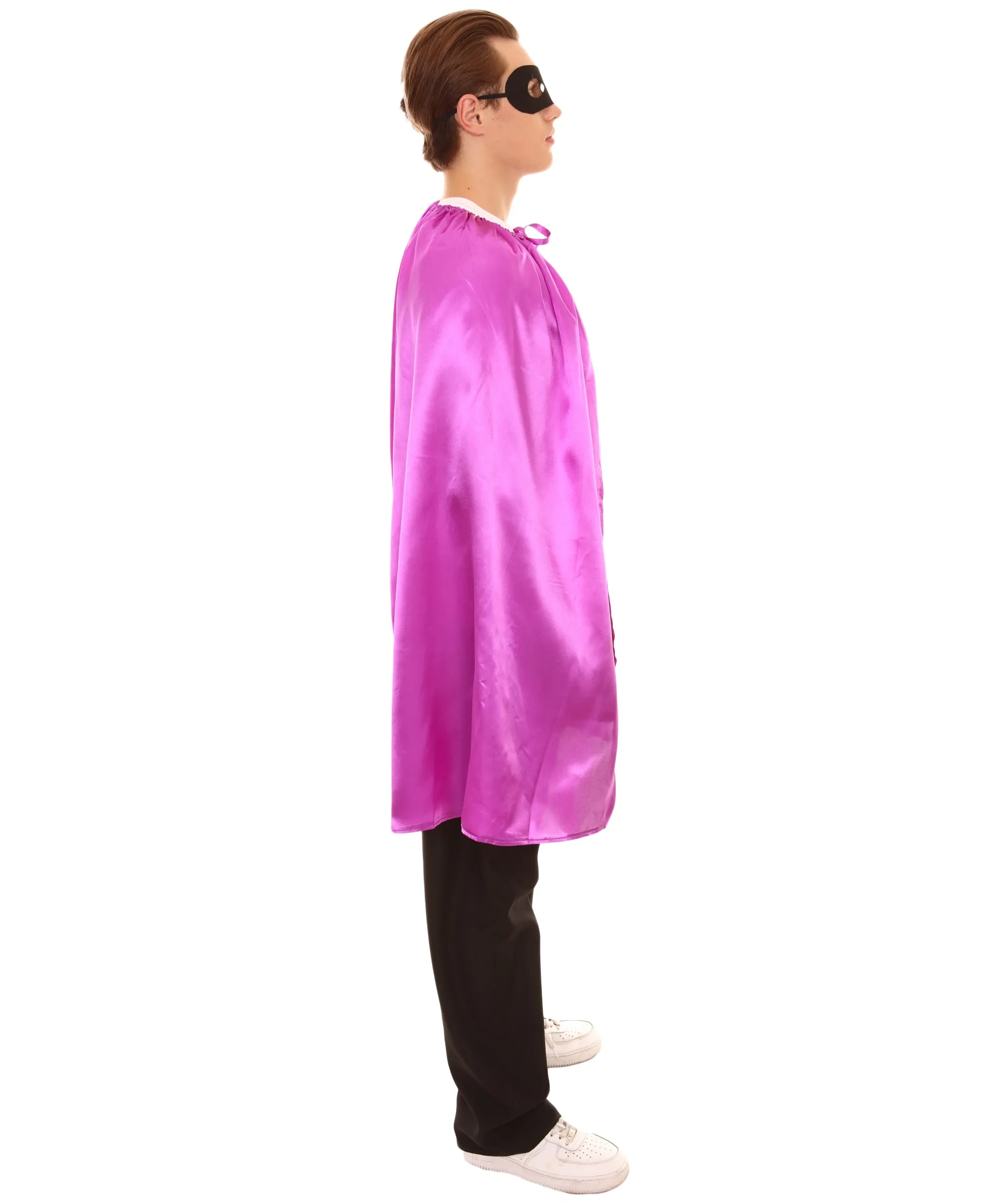 Adult Women's Superhero Cape with Mask Set Cartoon Costume |  Multiple Color Options Halloween Costume