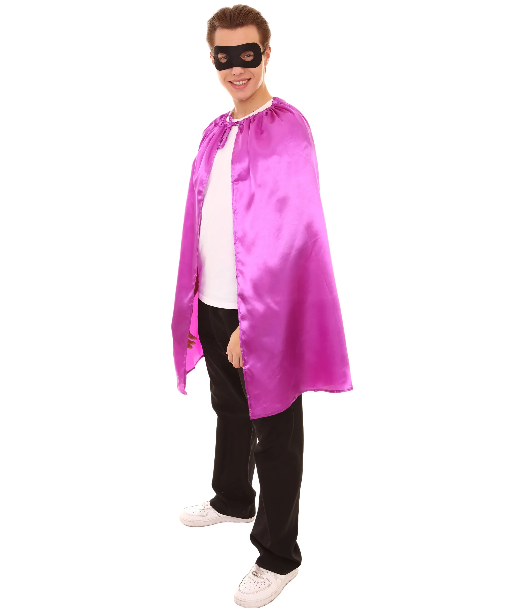 Adult Women's Superhero Cape with Mask Set Cartoon Costume |  Multiple Color Options Halloween Costume