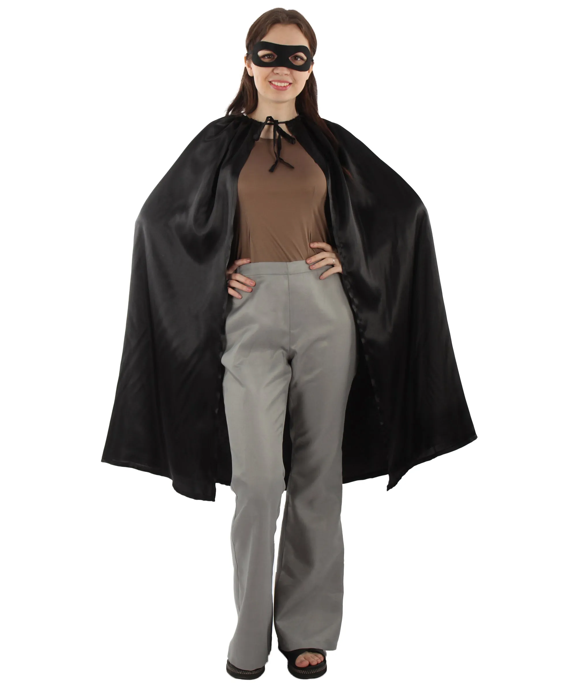 Adult Women's Superhero Cape with Mask Set Cartoon Costume |  Multiple Color Options Halloween Costume