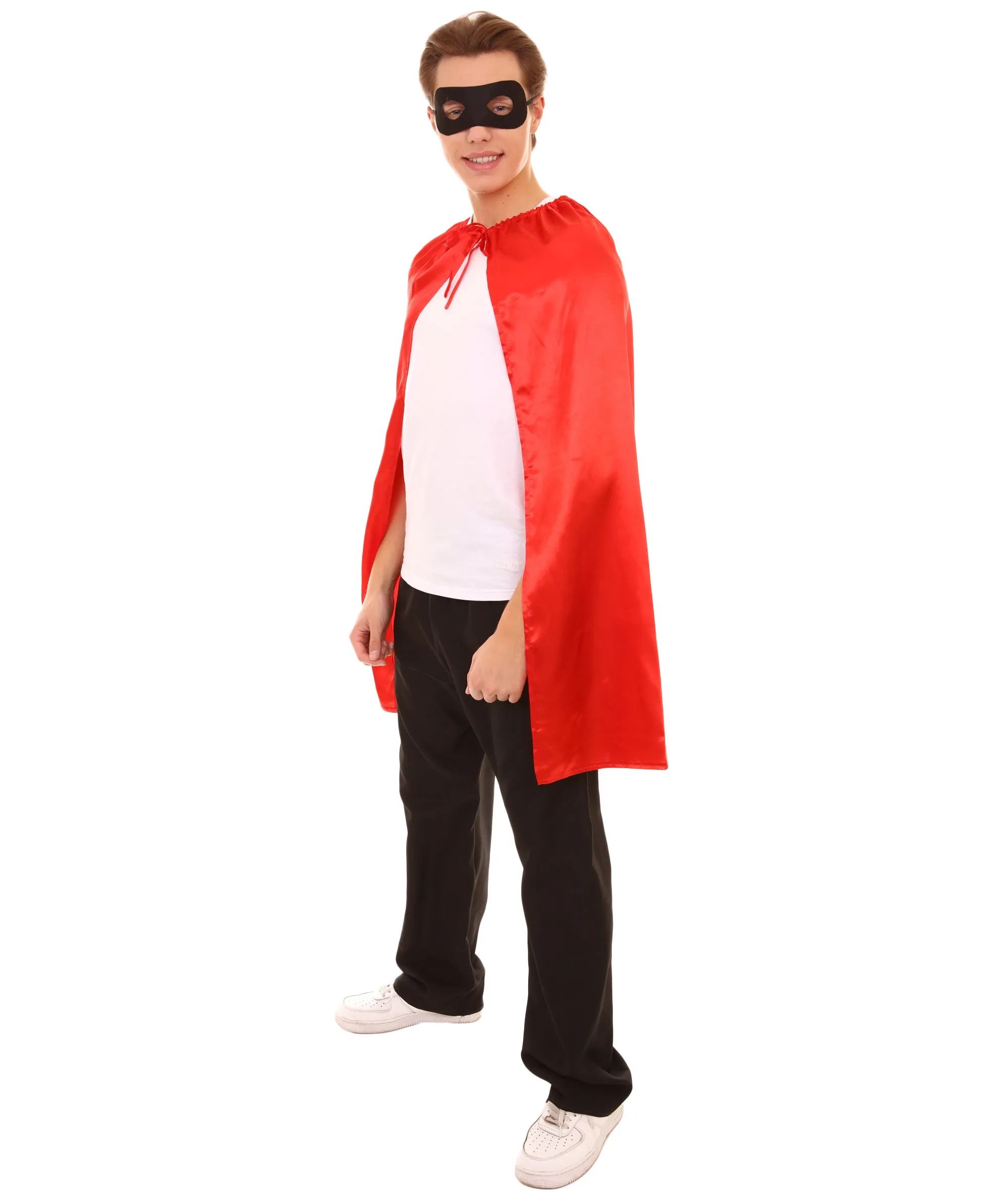 Adult Women's Superhero Cape with Mask Set Cartoon Costume |  Multiple Color Options Halloween Costume