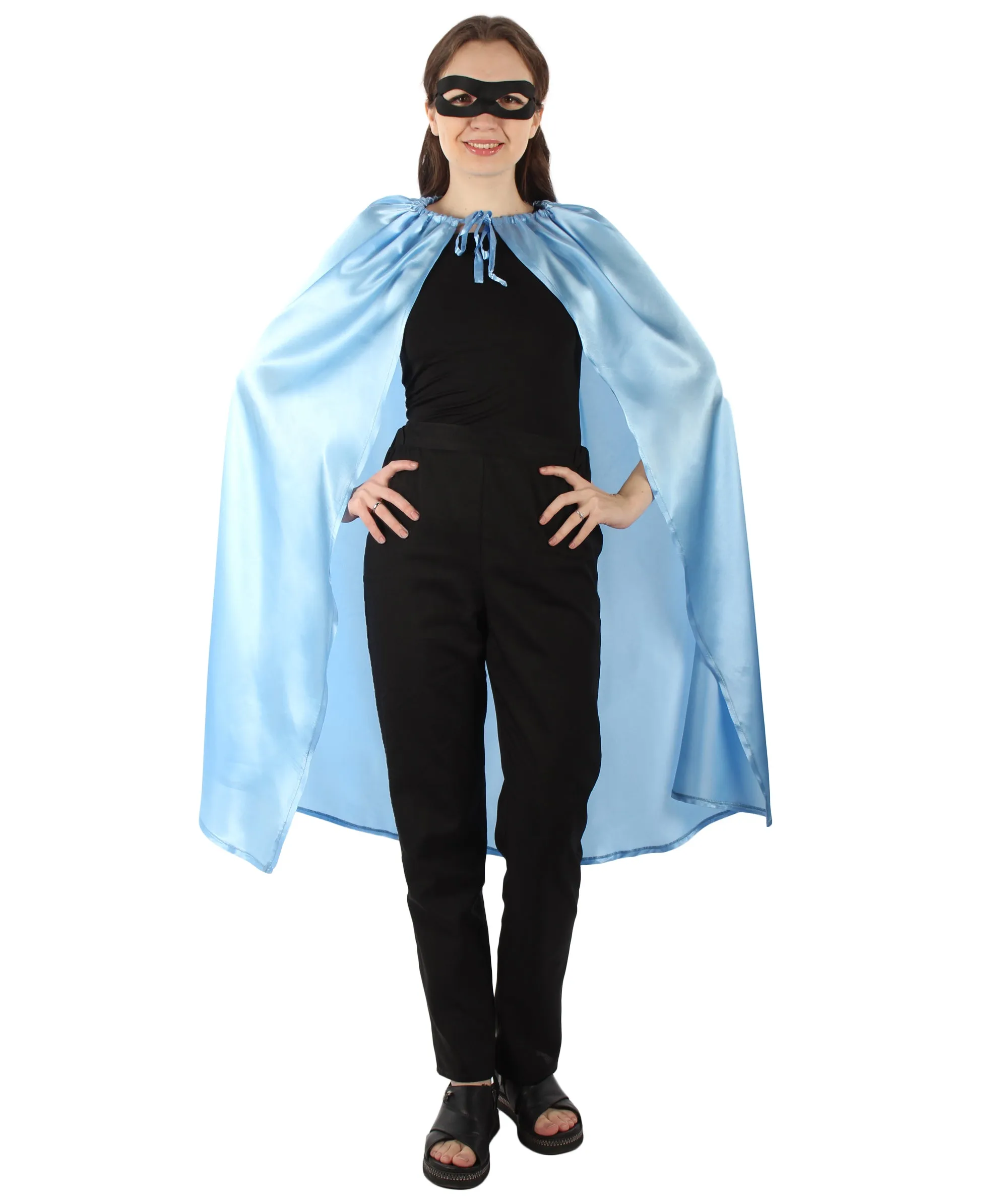 Adult Women's Superhero Cape with Mask Set Cartoon Costume |  Multiple Color Options Halloween Costume