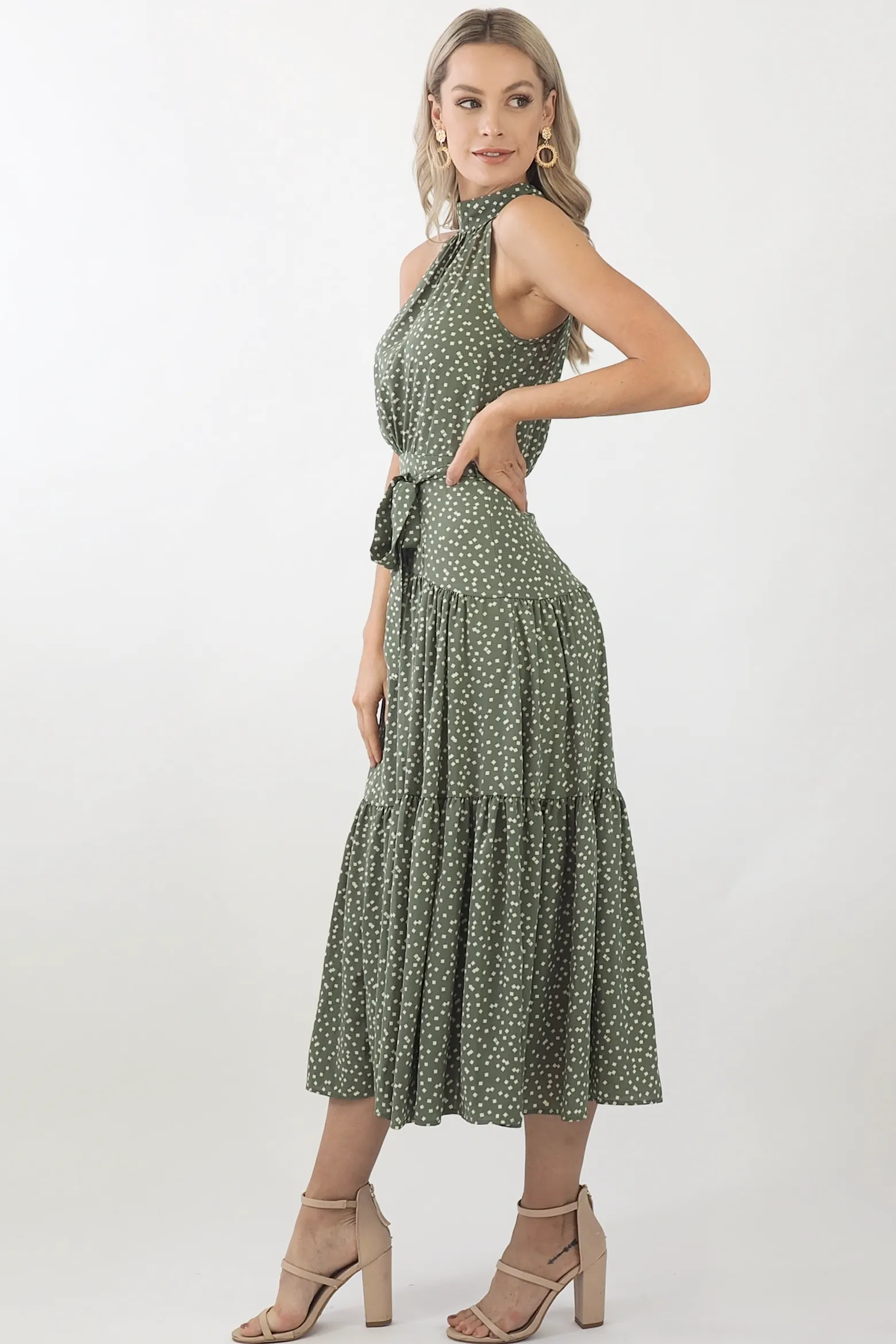 Amelia Maxi Dress- Dusty Green