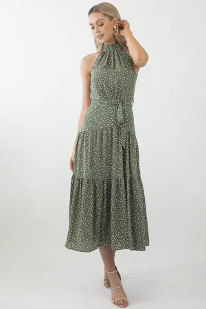 Amelia Maxi Dress- Dusty Green