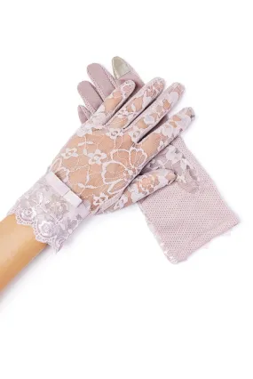 Amelie Lace Gloves - Lavender