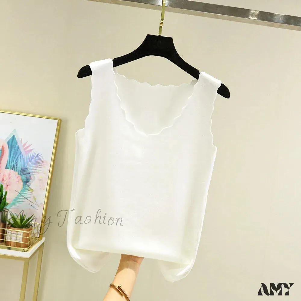 Amy Fashion - Seamless Thermal Underwear Tops