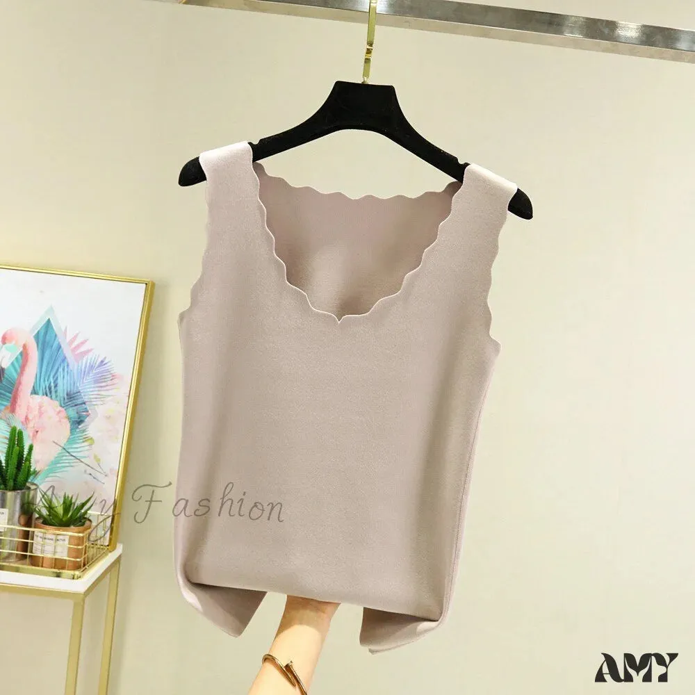 Amy Fashion - Seamless Thermal Underwear Tops