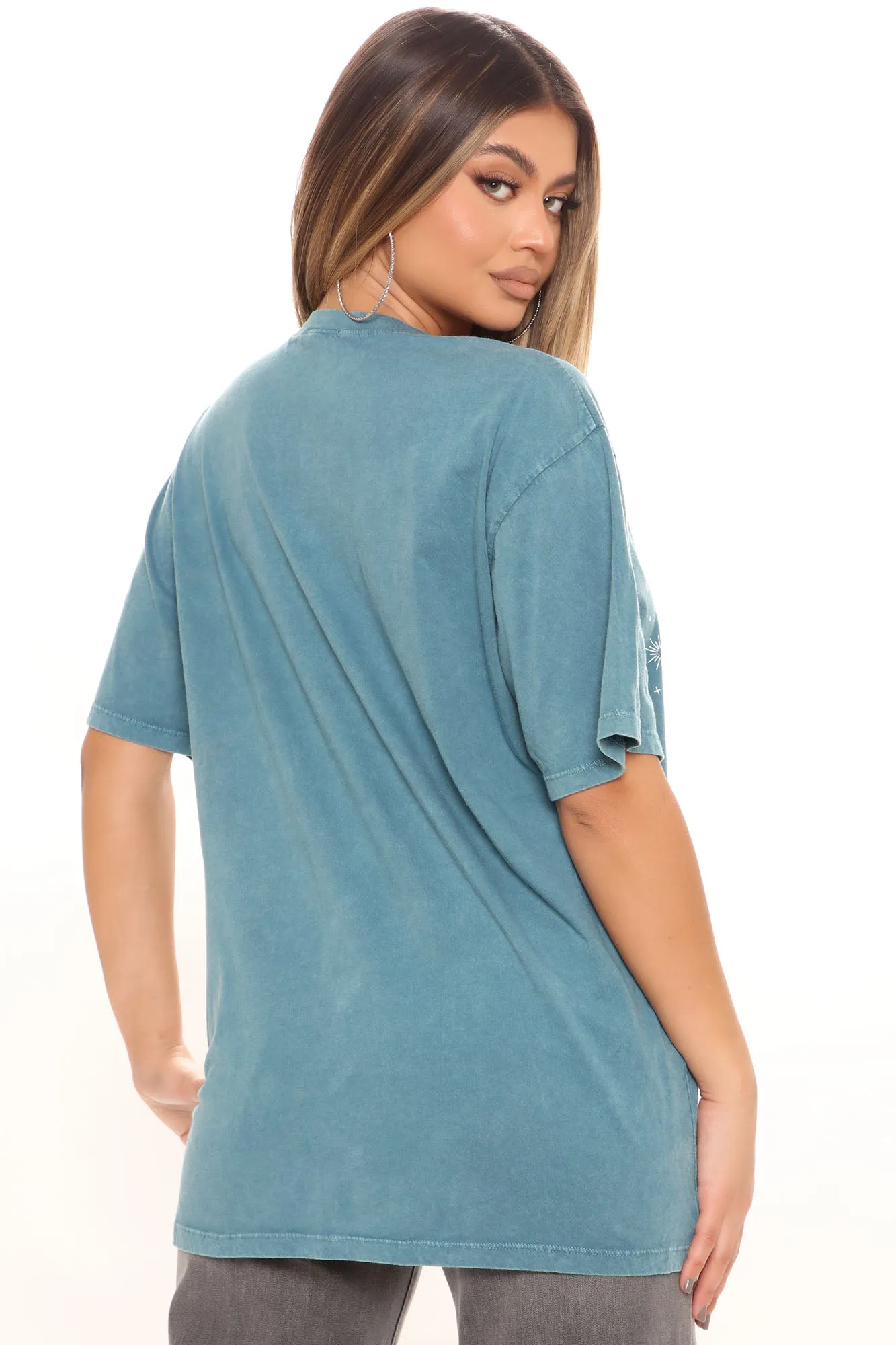 Angel Number 888 Washed Top - Jade