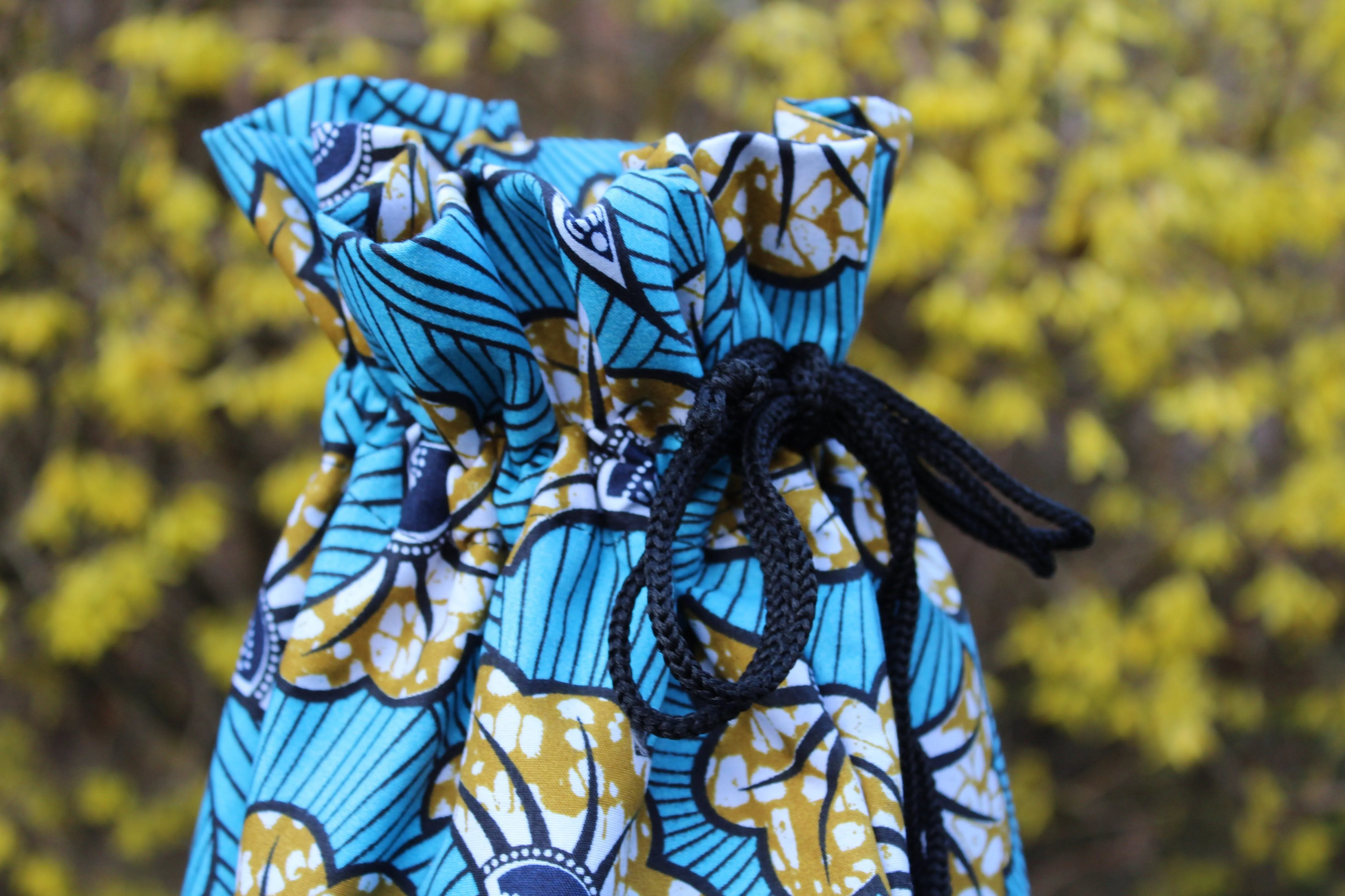 Ankara Storage Drawstring Pouch