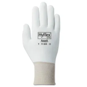 Ansell HyFlex® 11-600 Palm-Coated Gloves, Size 7, White, 11-600-7-WH