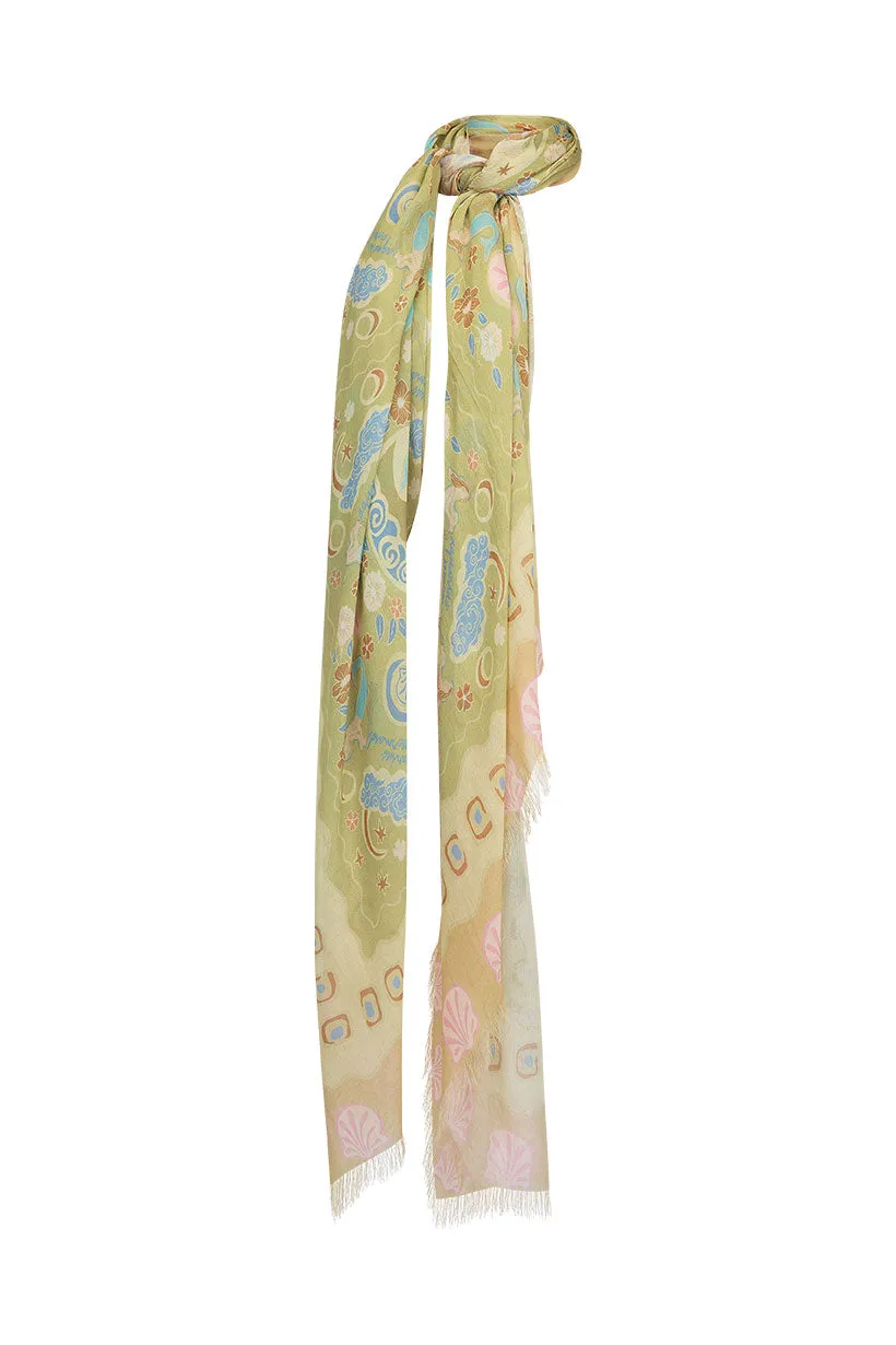 Aquarius Travel Scarf