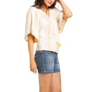 Ariat Ladies Half-Sleeve Reed Gold Tunic Shirt 10036330