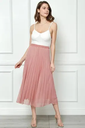 Ash Rose Pleat Lining Skirt