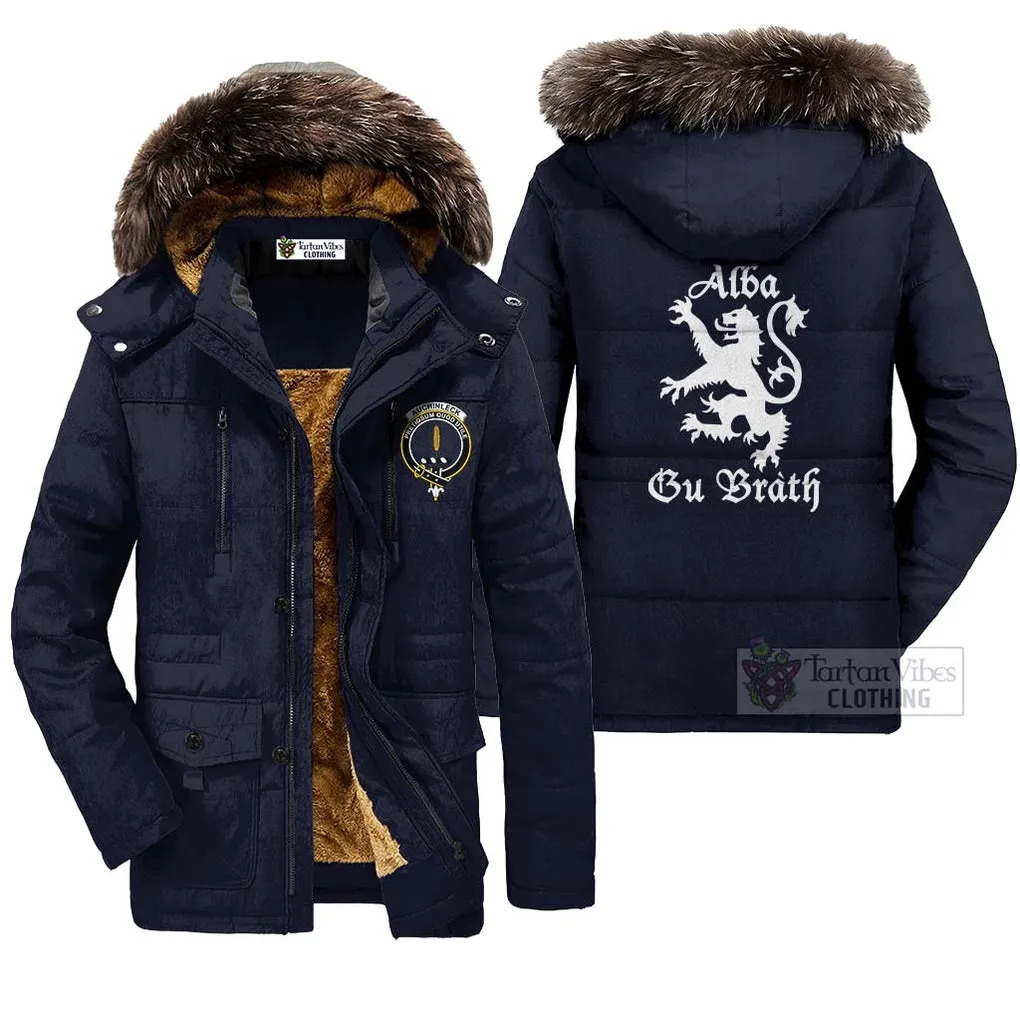 Auchinleck (Affleck) Family Crest Parka Jacket Lion Rampant Alba Gu Brath Style