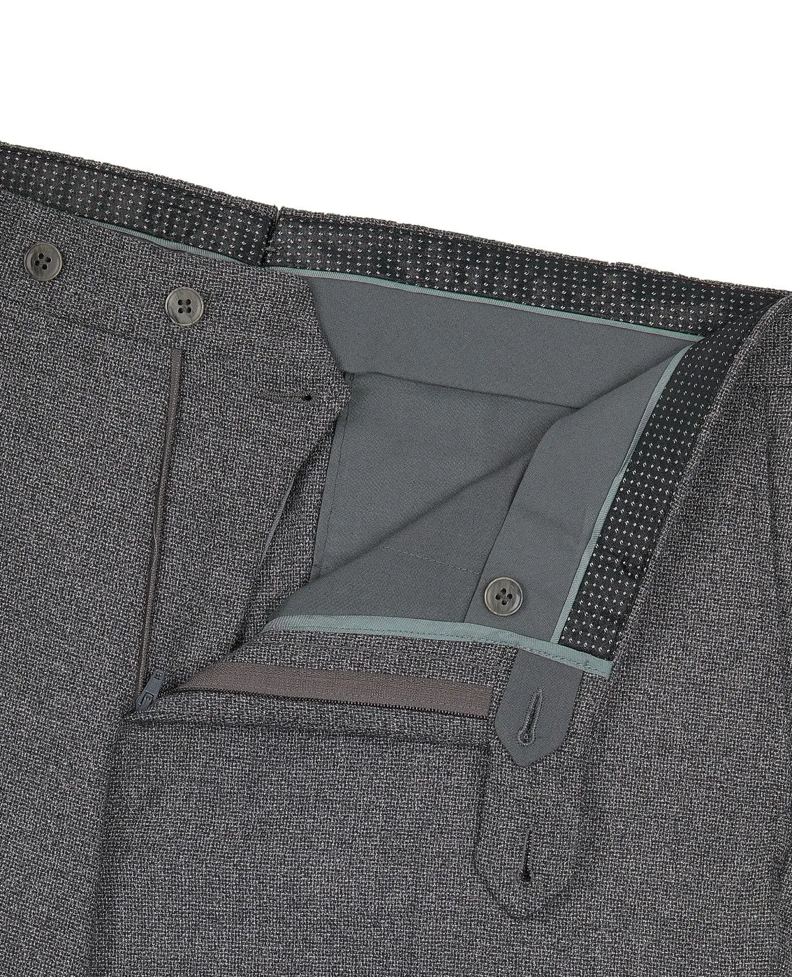 Augusta Slim Fit Grey Merino Wool Trousers