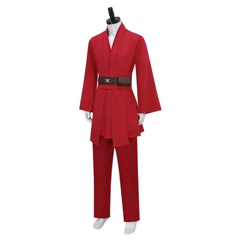 Becostume Star Wars Anakin Skywalker Cosplay Costume Anakin Red Tunic Suit Halloween Outfit