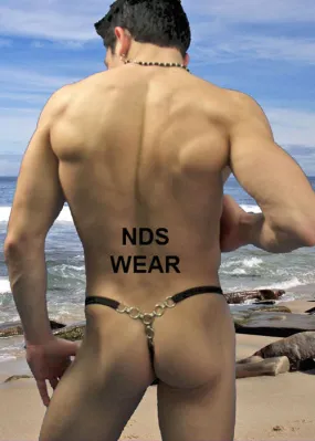 Black Men's Chain Back Thong: A Stylish and Contemporary Addition to Your Wardrobe