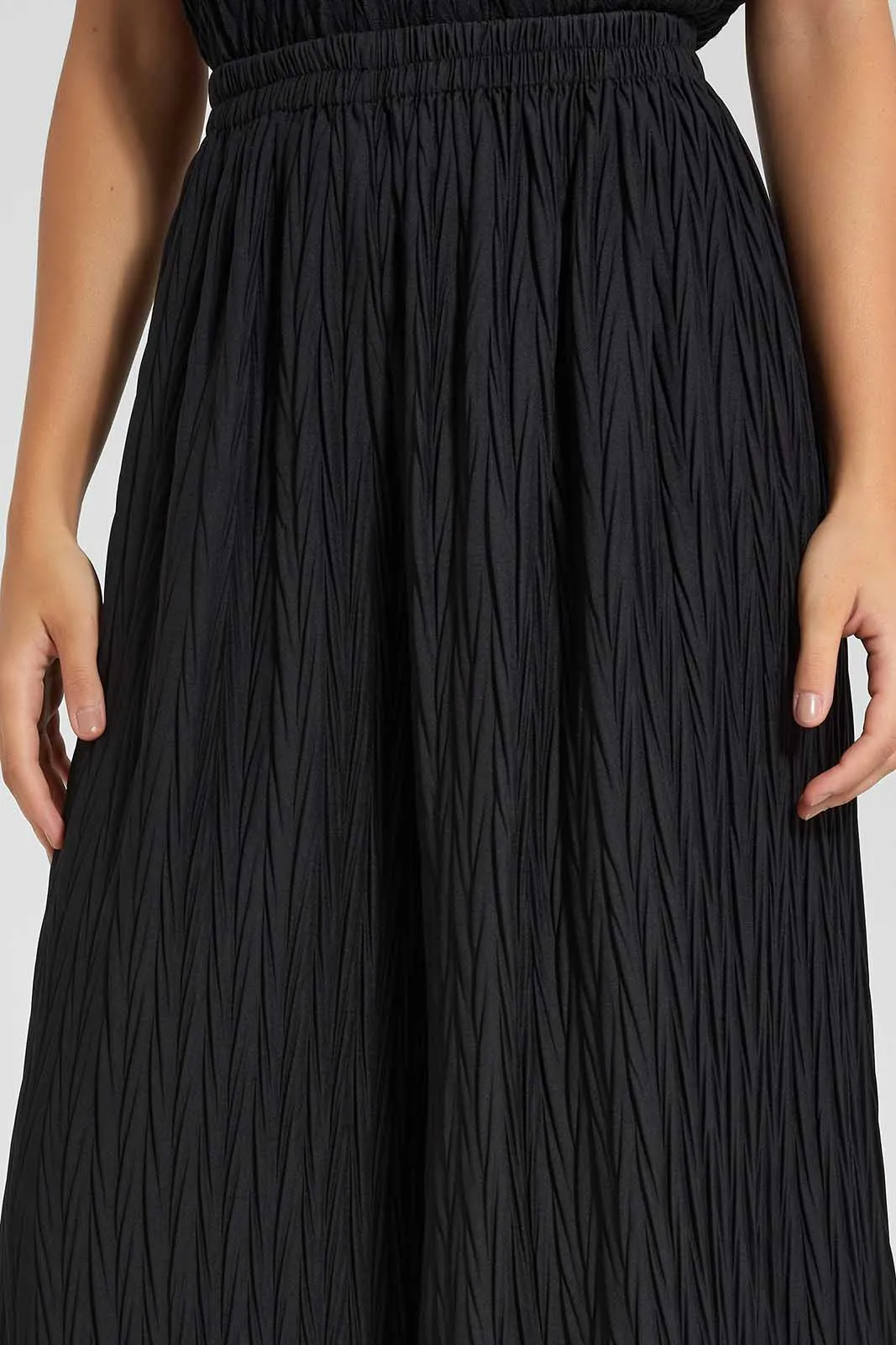 Black Pleated Trouser