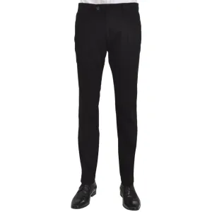 Black Twill Cotton Trousers