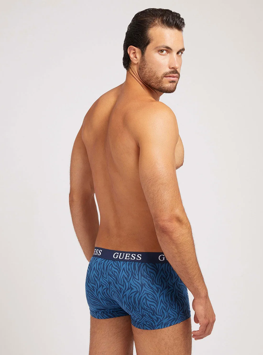 Blue Combo Joe Boxer Trunk 3-Pack Set