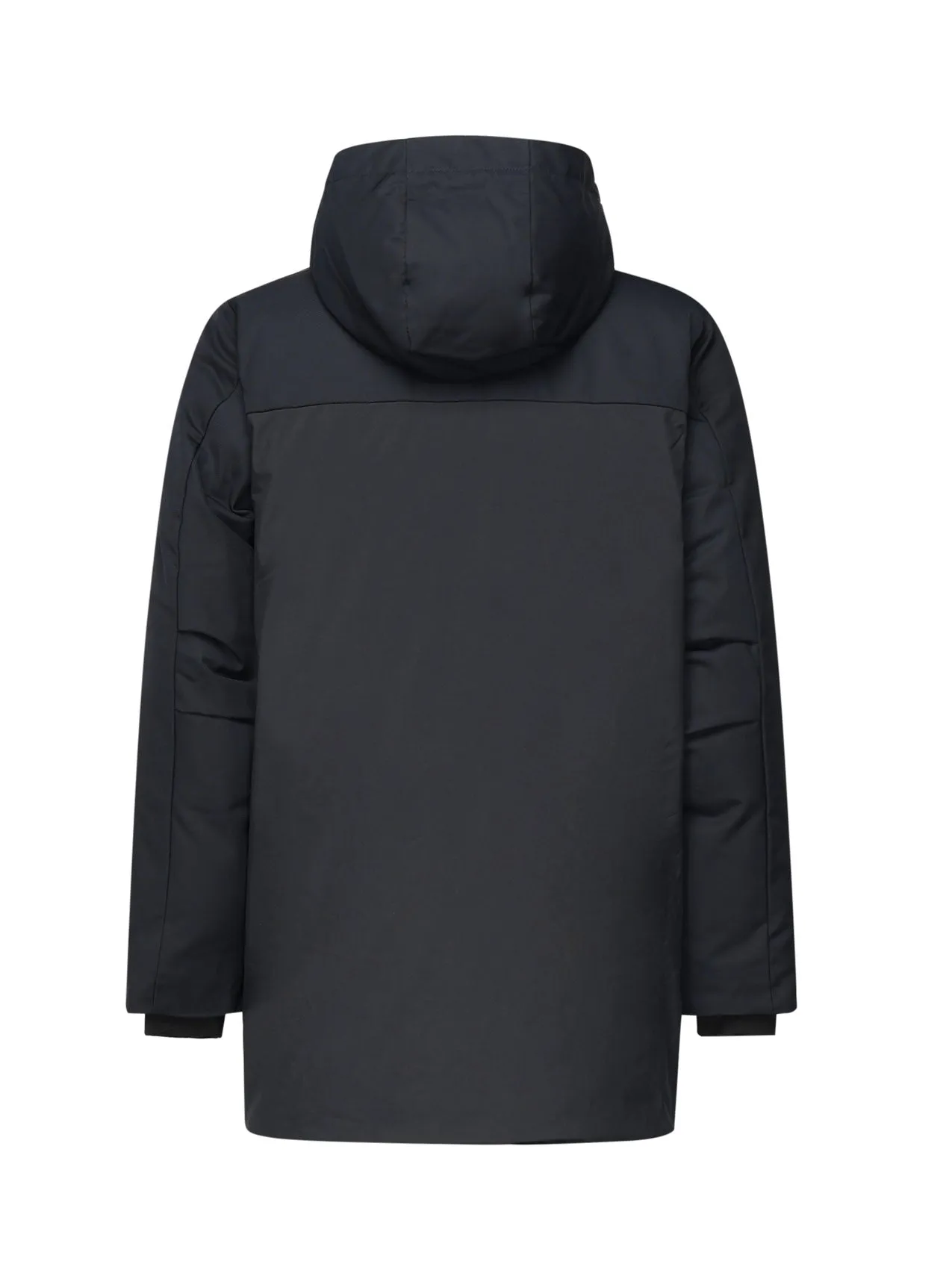 Blue Depth Nylon Parka Coat