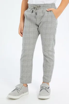 Boys Grey Pull-On Trouser