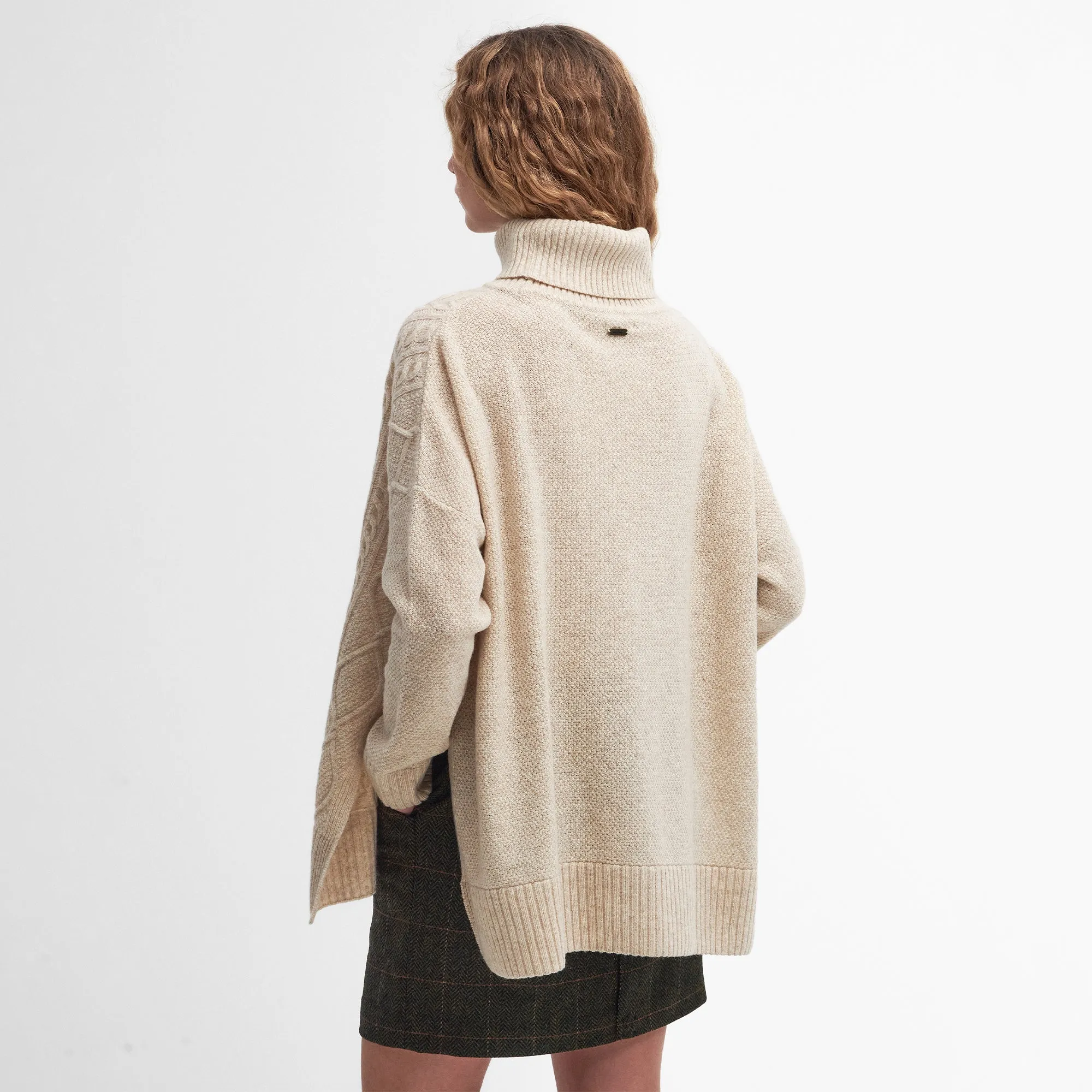 Burne Knitted Cape Womens