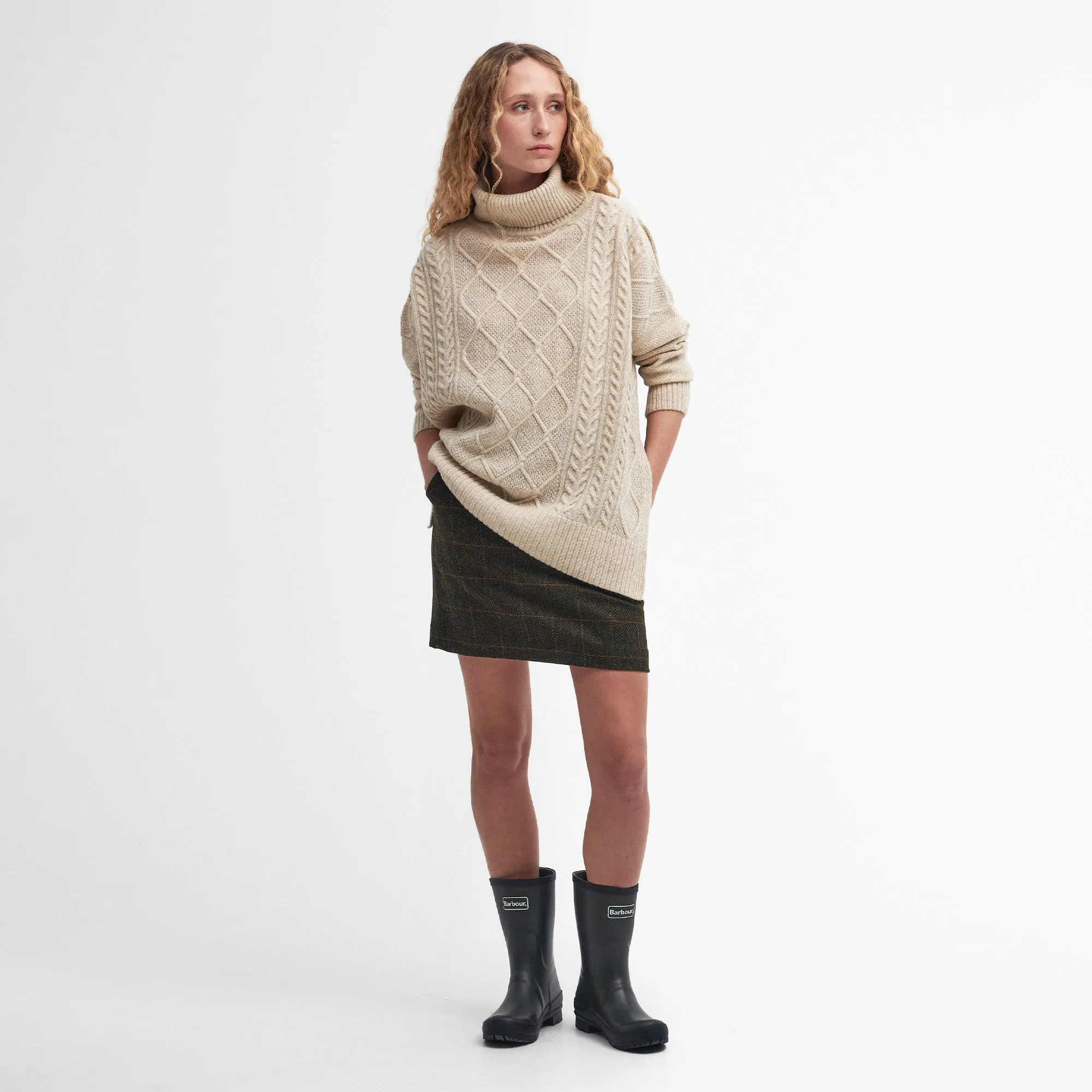 Burne Knitted Cape Womens