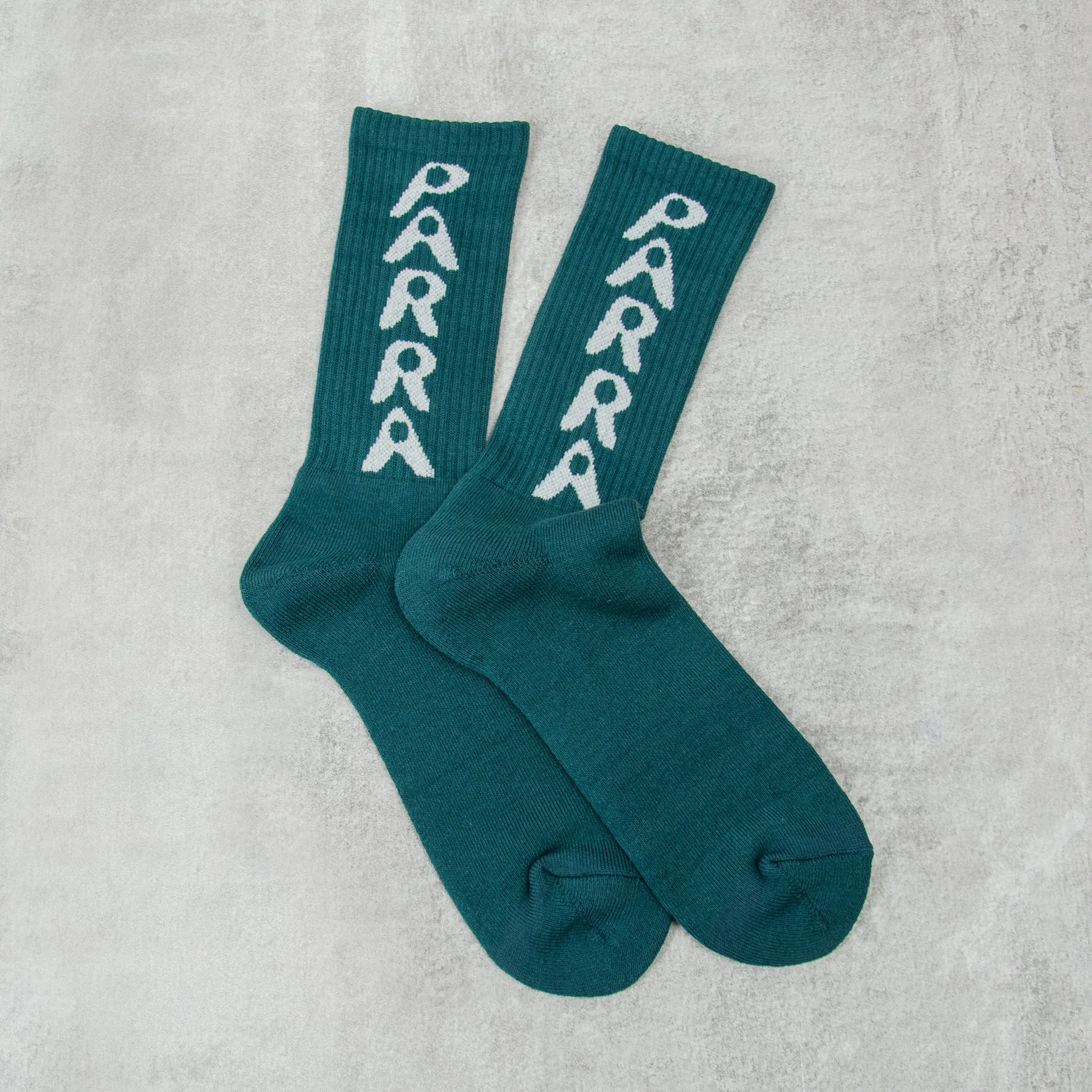 By Parra Hole Logo Crew Sock - Castleton Green