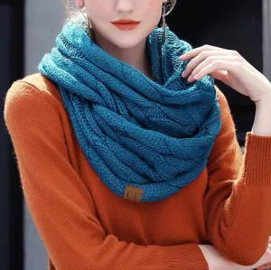 Cable Knit Infinity Scarf