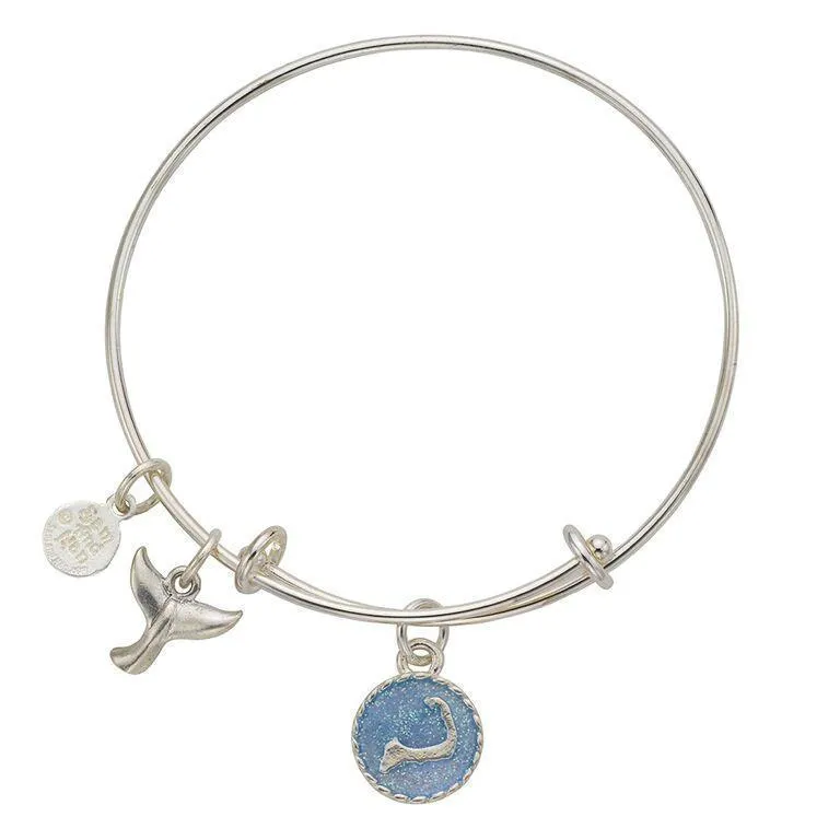 Cape Cod Whale Tail Bangle Bracelet