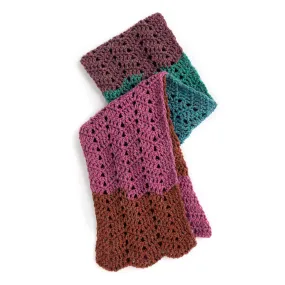 Caron Crochet Waves Scarf