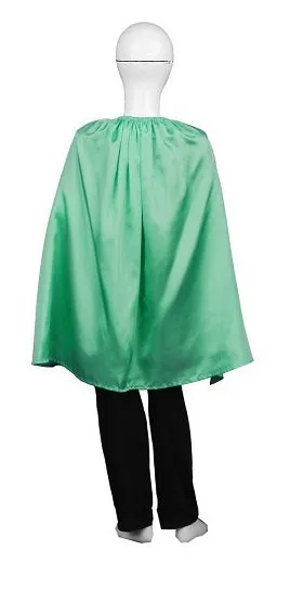 Child's Superhero Party Cape with Mask Set Costume | Green Cosplay Costume