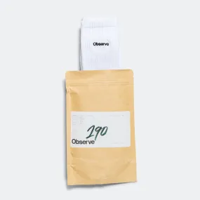 Classic Logo Crew Sock - White