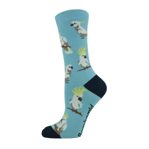 Cockatoo Women's Bamboo Crew Socks