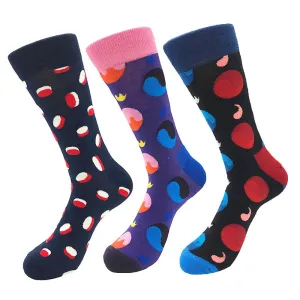 Colorful Crew Socks (Men's) - Premium Cotton