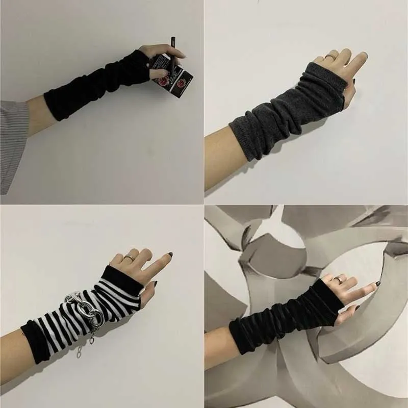 Cool and Hip Long Fingerless Arm Sleeve Outdoor Gloves